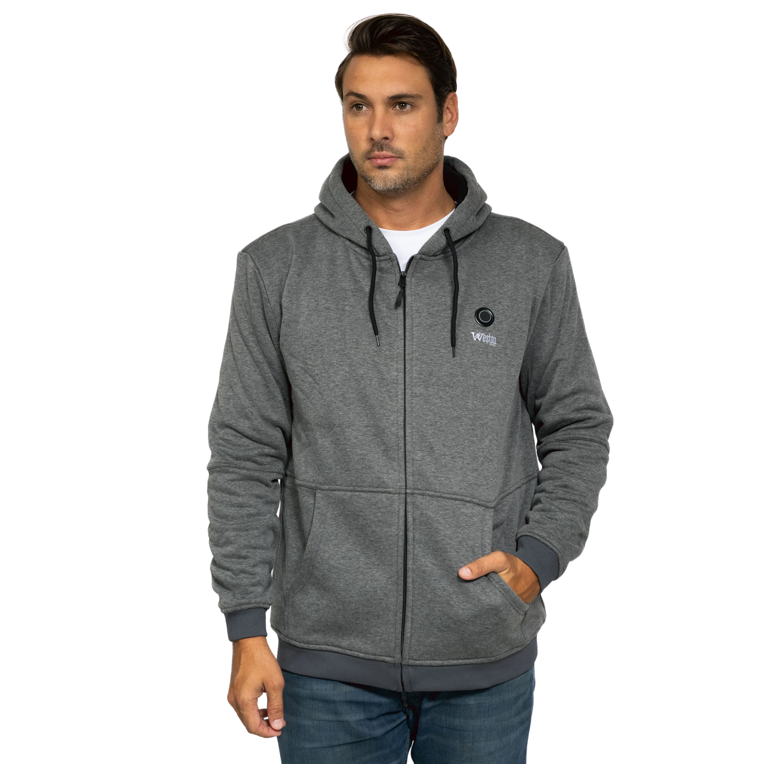 Mens Zip Hoodie Jacket - Image 4