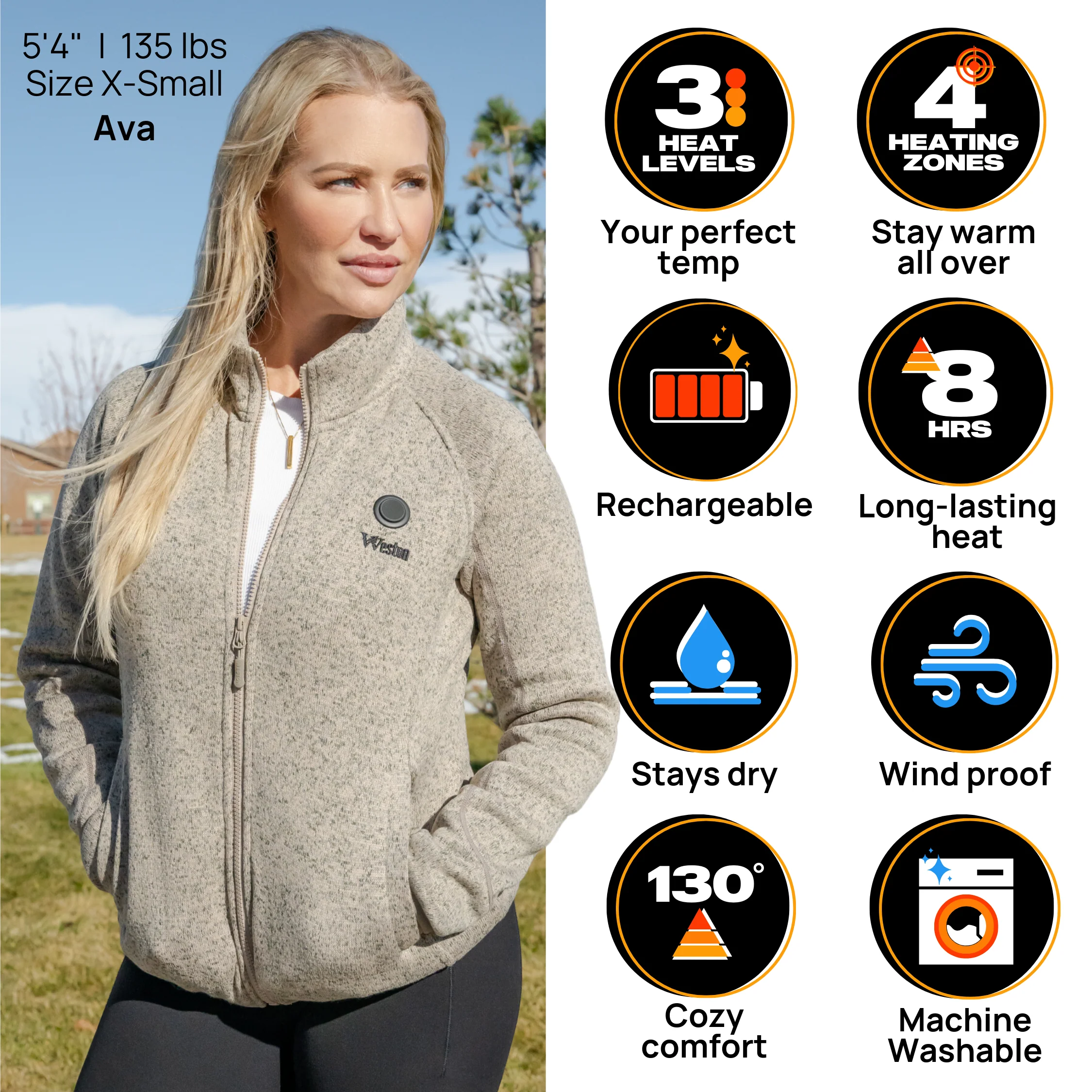 Heated Fleece Jacket for Women - Image 10