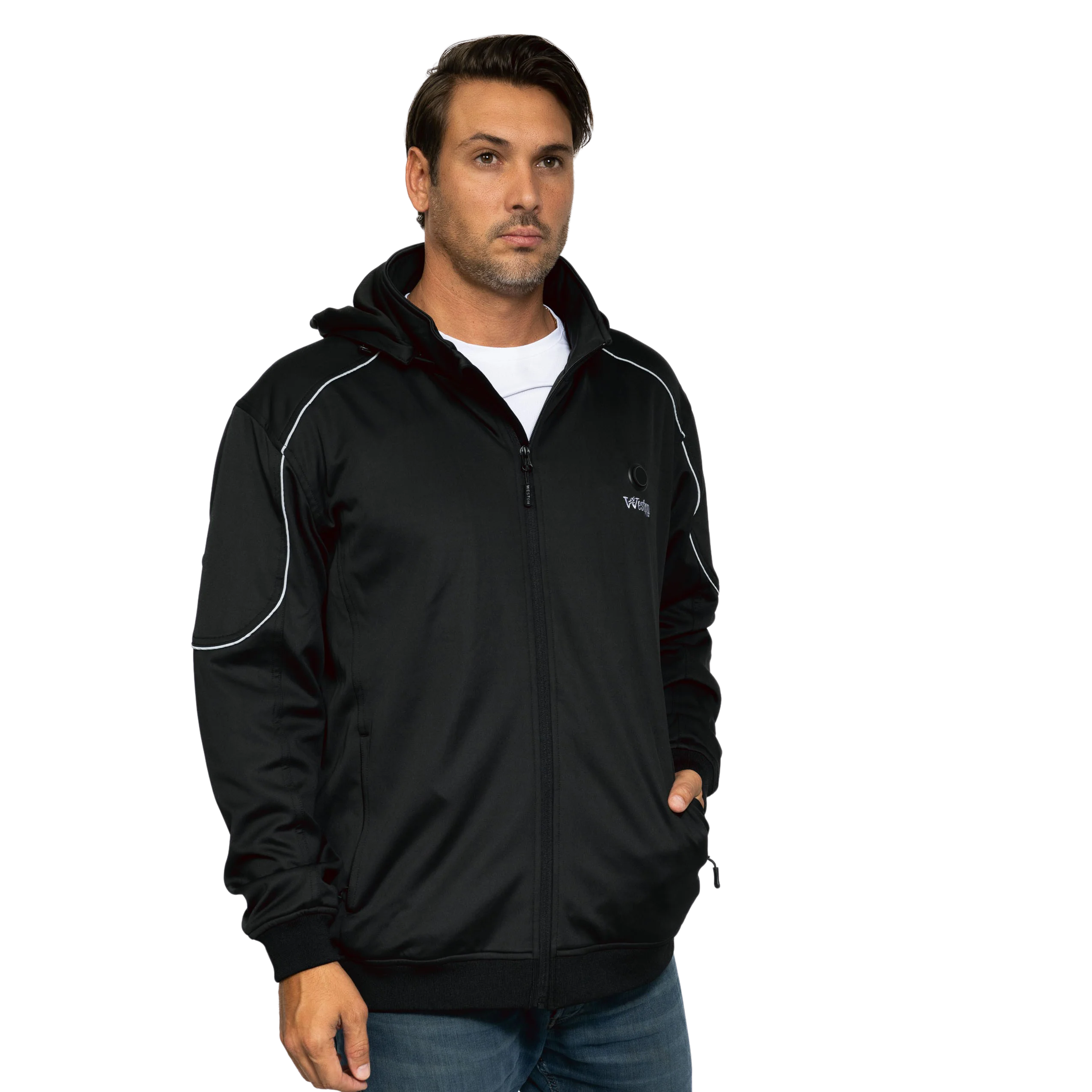 Men's Soft Shell Heated Track Jacket - Image 4