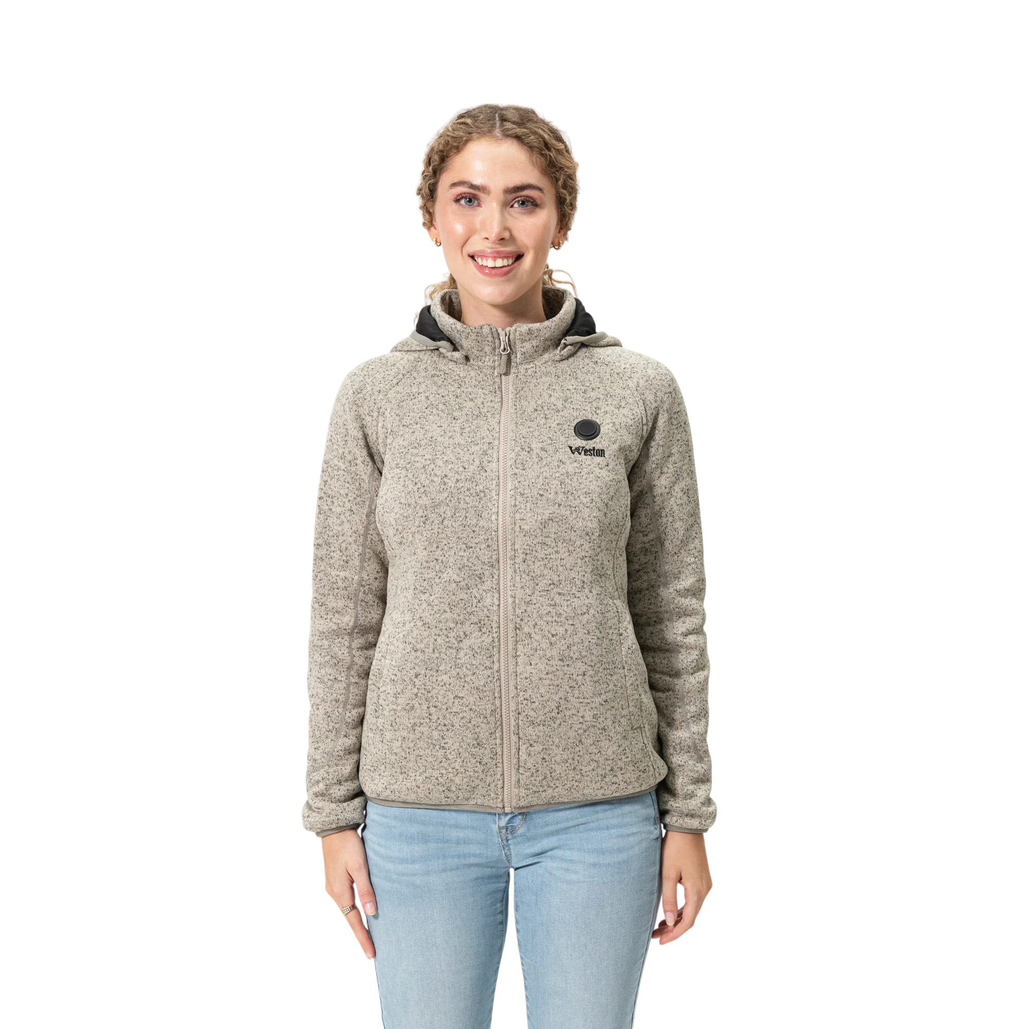 Women's Fleece Heated Jacket with Hood - Image 7