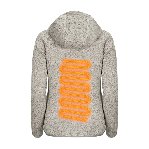 Women's Fleece Heated Jacket with Hood - Image 3